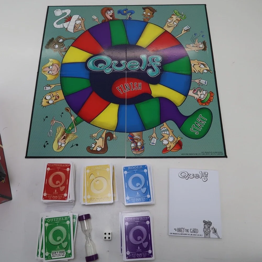 Quelf the Unpredictable Party & Pictionary Board Game Lot‎ of 2 Ages 8+